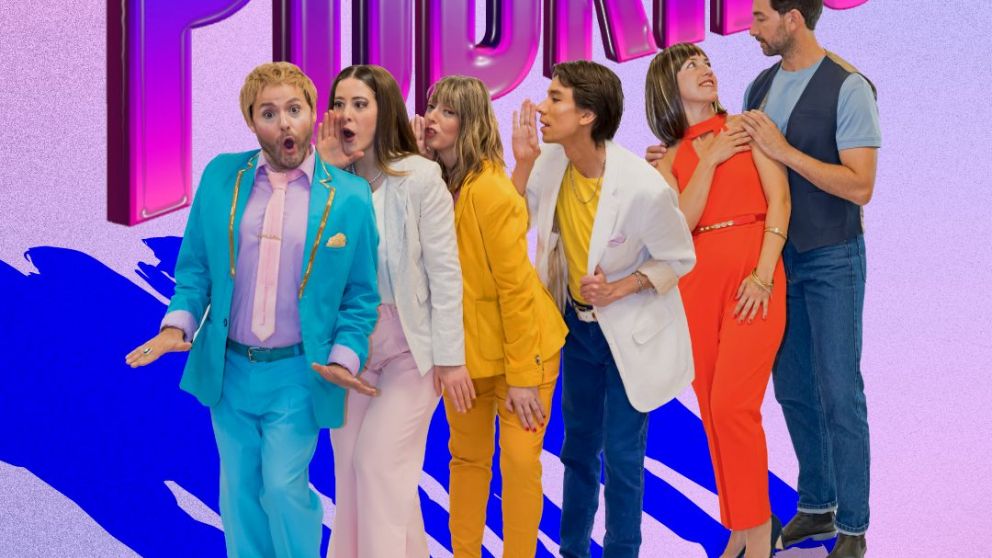 El elenco de la obra. 
