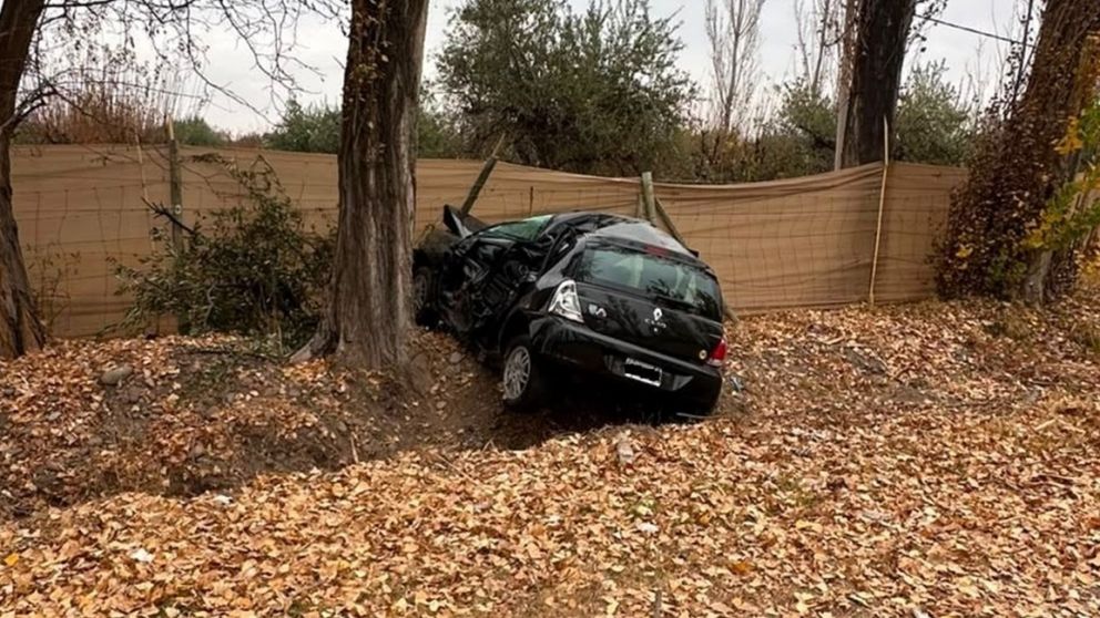 Una mujer sufrió heridas de consideración tras chocar contra un árbol en Maipú