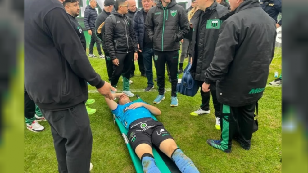 Nueva Chicago dio el parte medico del arquero agredido por la hinchada de San Martin SJ