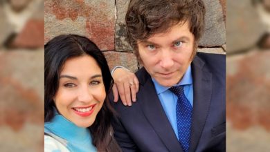 Marcela Pagano y Javier Milei