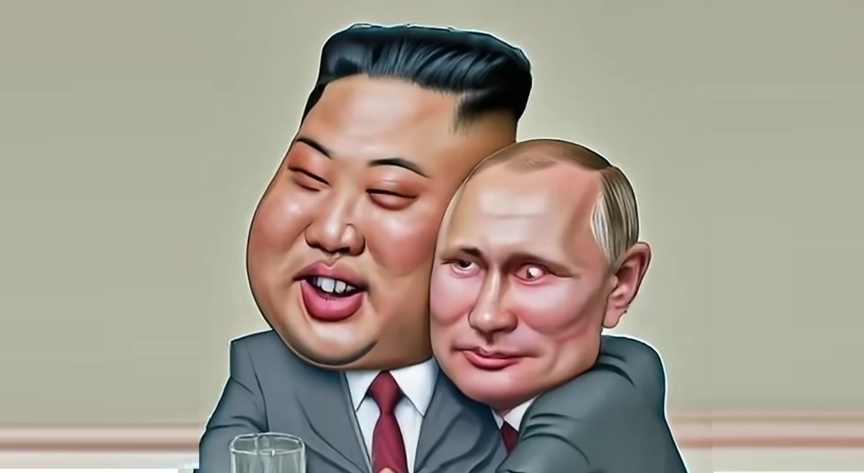 Kim Jong-un y Vladímir Putin
